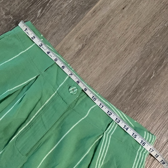 FREE PEOPLE SET Casual Friday Green Stripe Pants & Tank Top - Picture 11 of 16